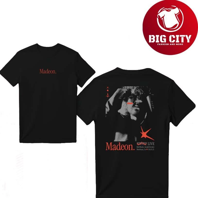 Madeon Red Rocks Oct 2025 New Shirt