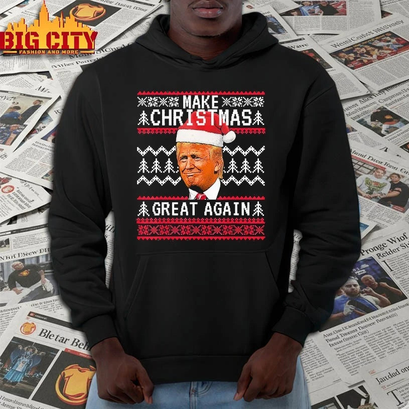 Make Christmas Great Again Trump Ugly Xmas 2025 shirt