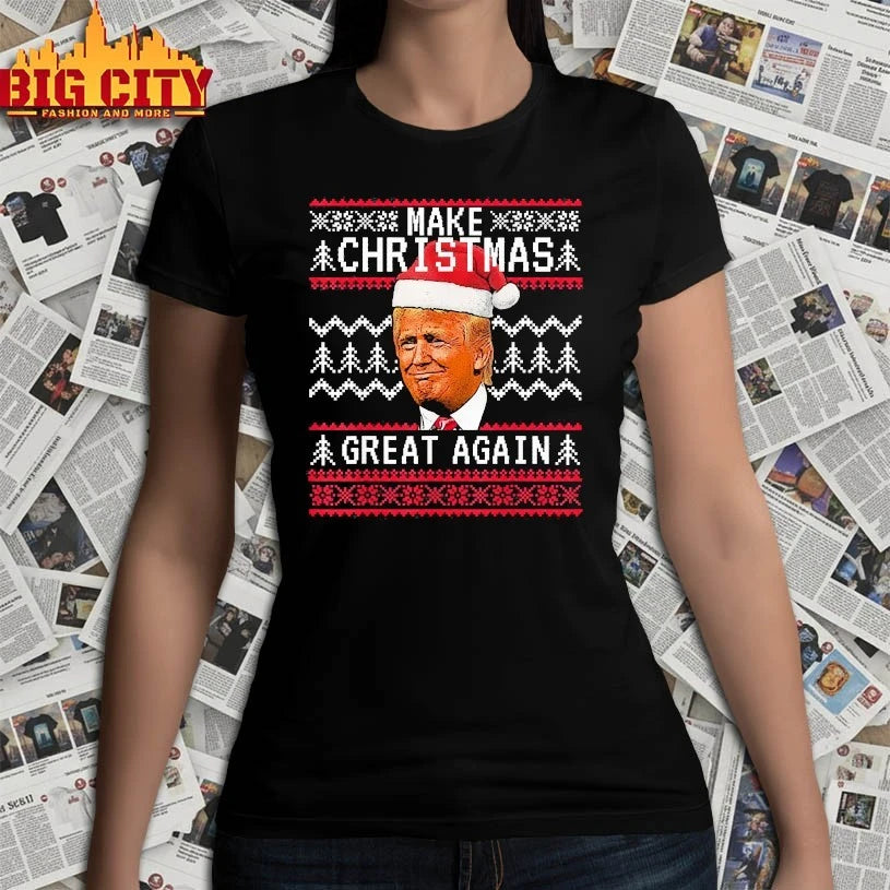 Make Christmas Great Again Trump Ugly Xmas 2025 shirt