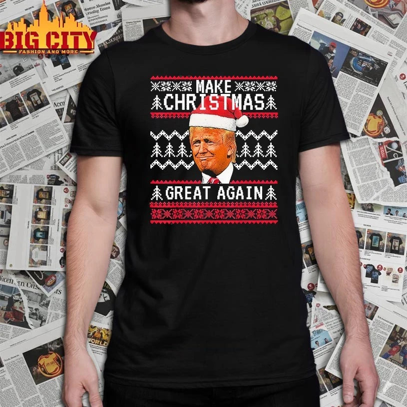 Make Christmas Great Again Trump Ugly Xmas 2025 shirt
