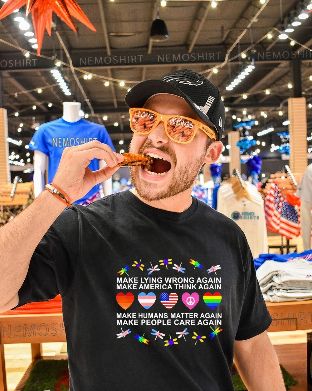 Make lying wrong again make America think again LGBT human rights shirt