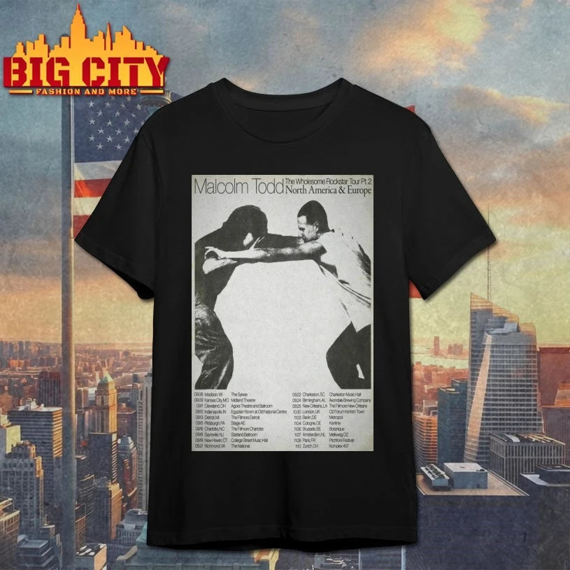 Malcolm Todd North America and Europe 2025 Poster shirt