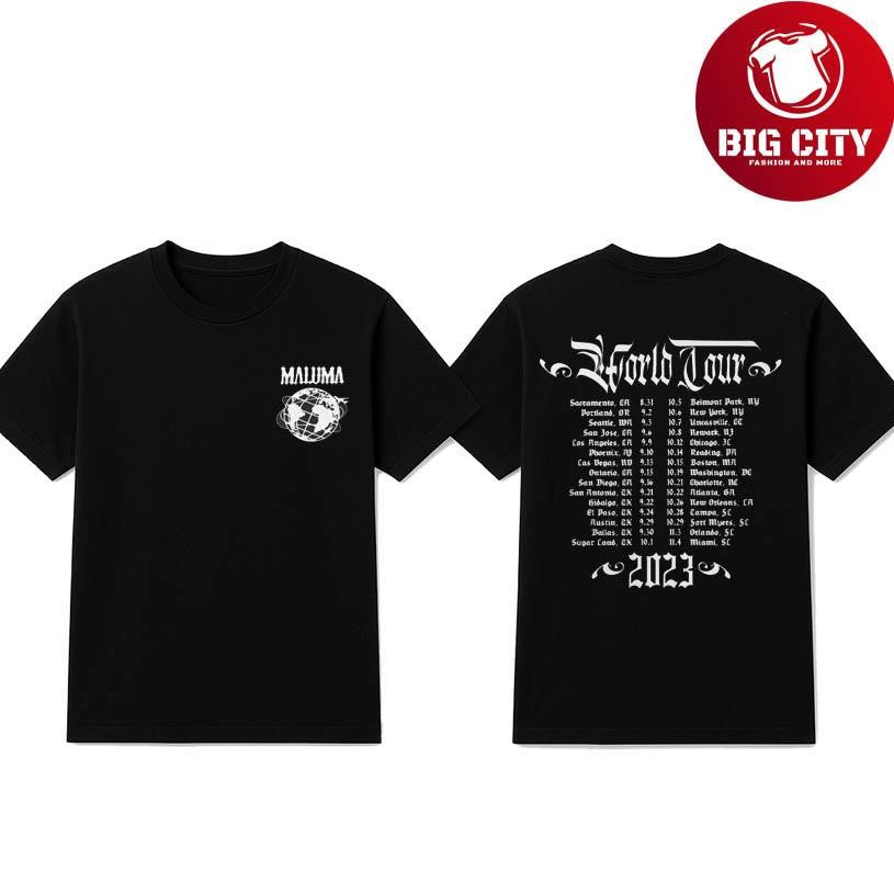 Maluma Merch Store Don Juan Acid World Tour Two Sided Shirt