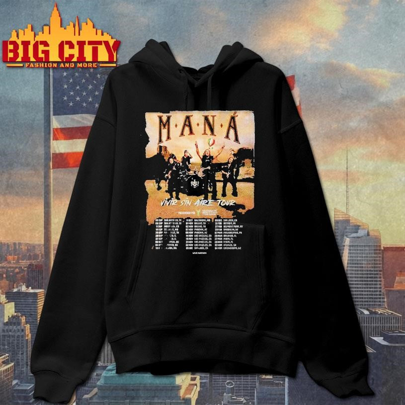 Mana Vivir Sin Aire Tour 2025 Shirt