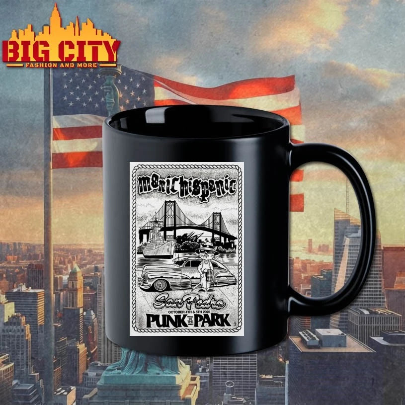 Manic Hispanic October 4-5 2025 Punk In The Park LA Poster shirt