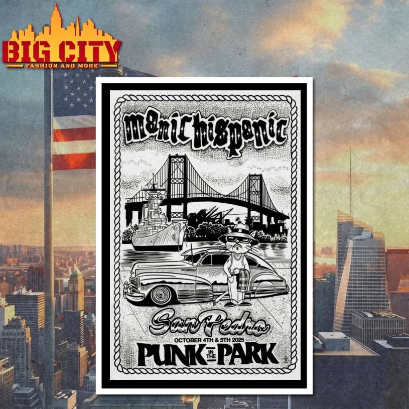 Manic Hispanic October 4-5 2025 Punk In The Park LA Poster shirt
