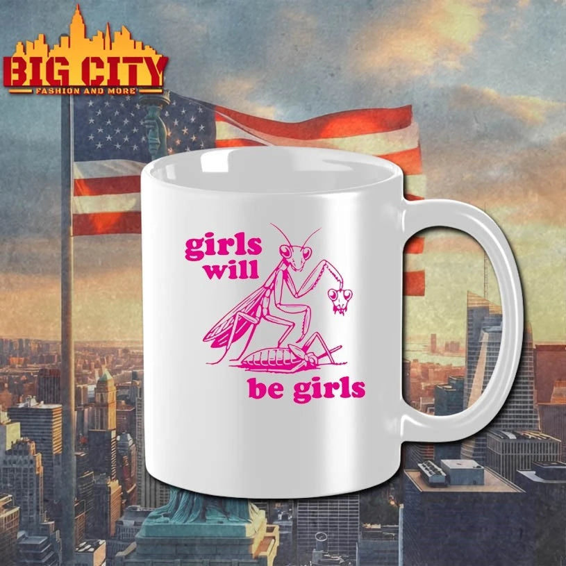Mantis Girls Will Be Girls pink shirt