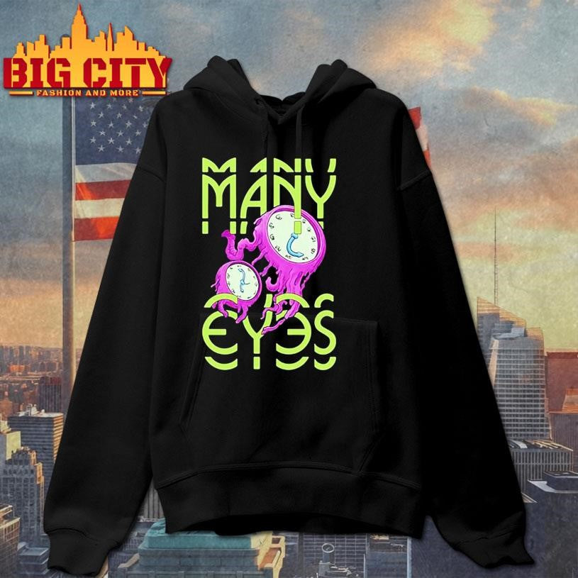 Many Eyes Purple Clocks shirt