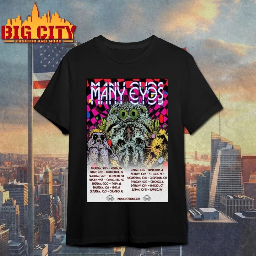 Many Eyes Sep + Oct 2025 Tour Poster shirt