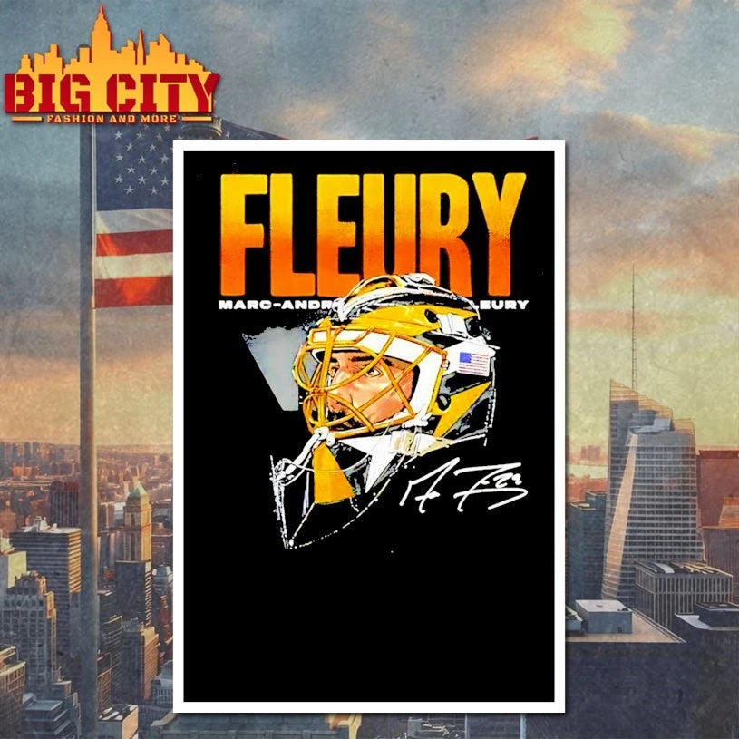 Marc-Andre Fleury Pittsburgh Hockey Mask WHT Shirt