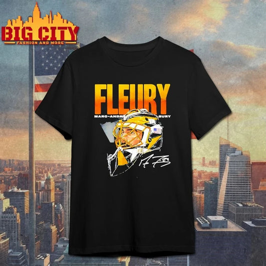 Marc-Andre Fleury Pittsburgh Hockey Mask WHT Shirt