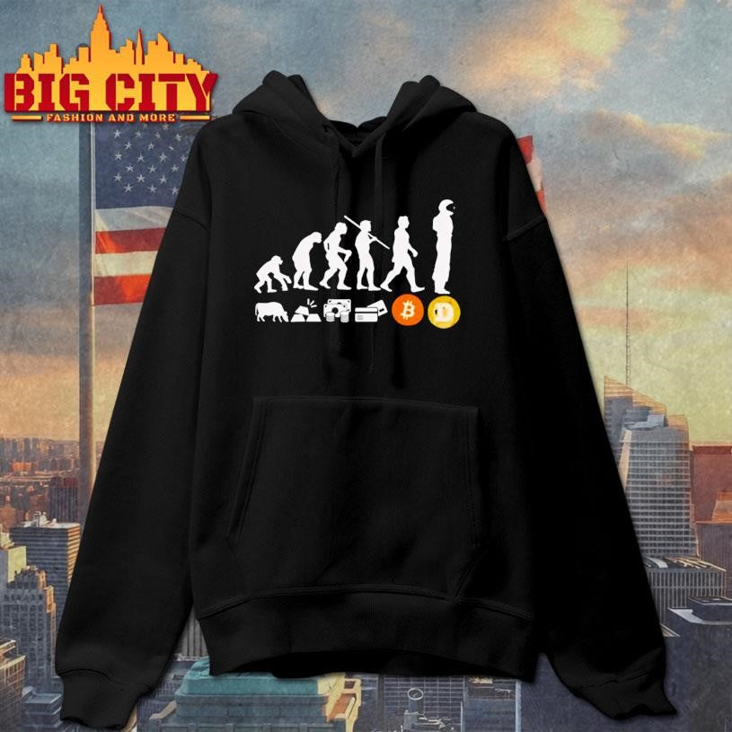 March of Progress evolution of money and payment methods shirt
