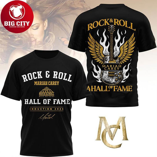 Mariah Carey Rock And Roll Hall Of Fame Induction Music Legend 2025 Two Sided Shirt