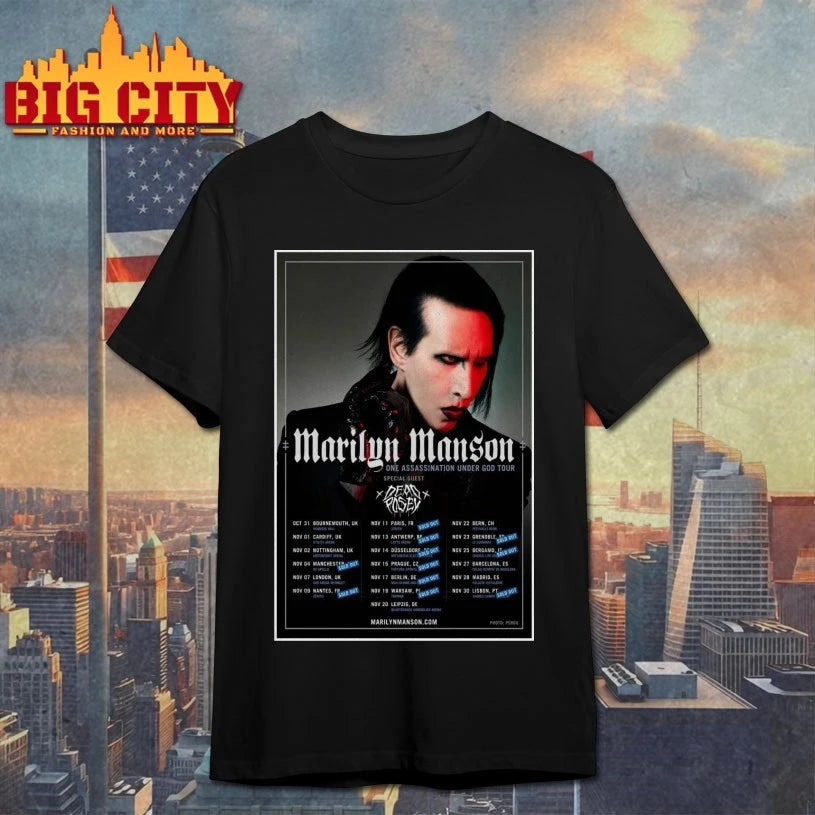 Marilyn Manson Rock Concert Poster shirt