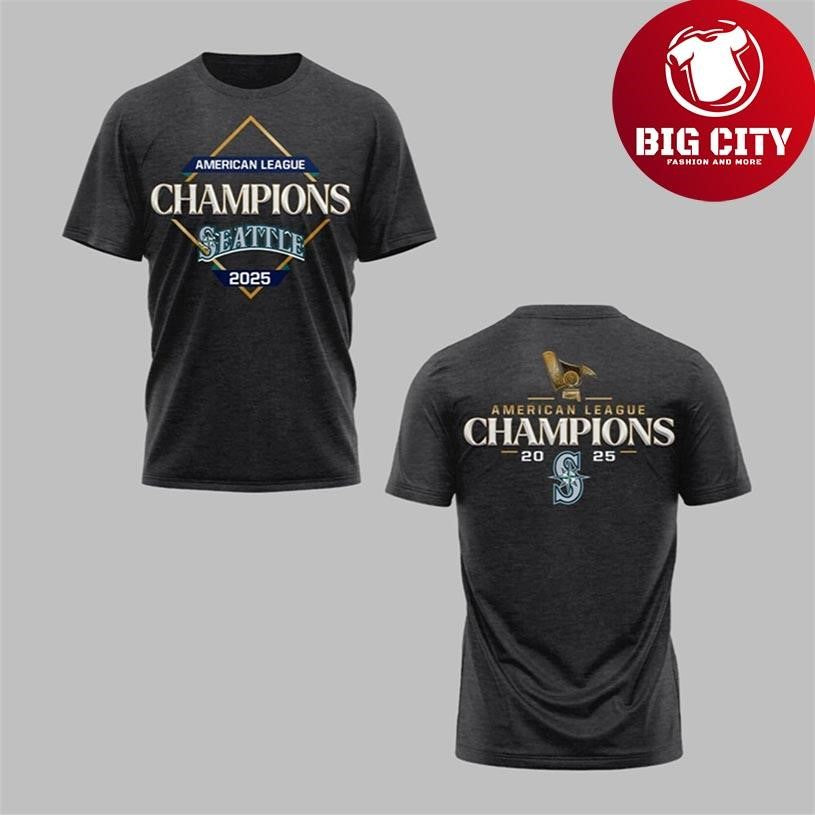 Mariners American League Champions 2025 New Two Sided Shirt