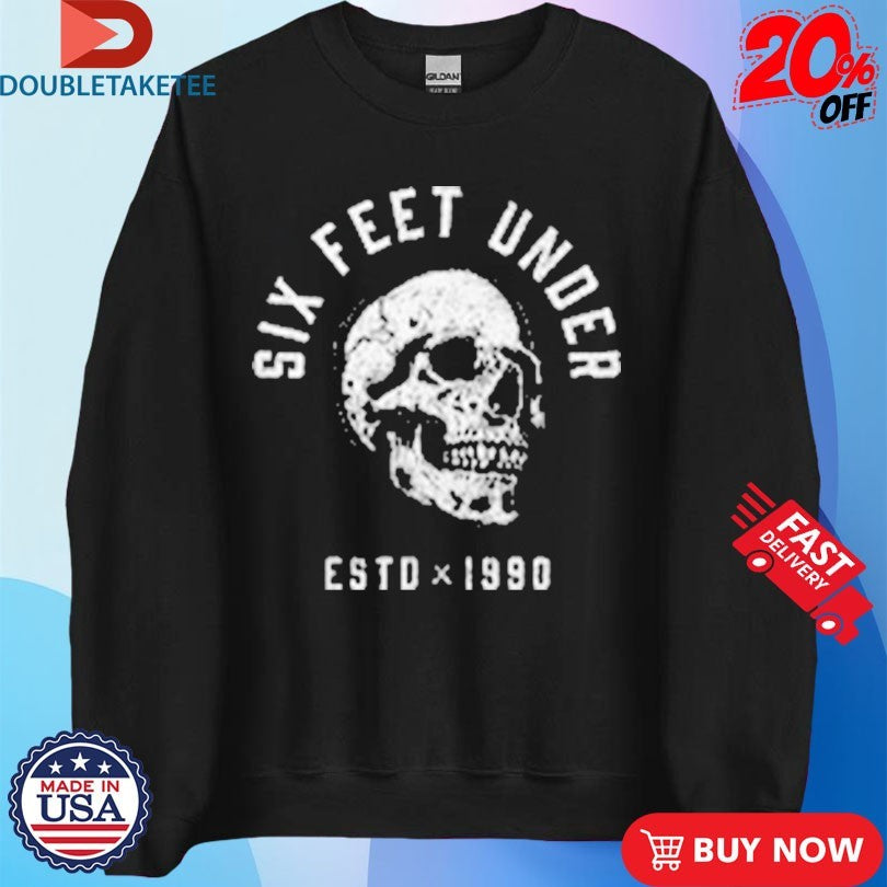 Mark Calaway The Undertaker Six Feet Under Est 1990 Skull T-shirts