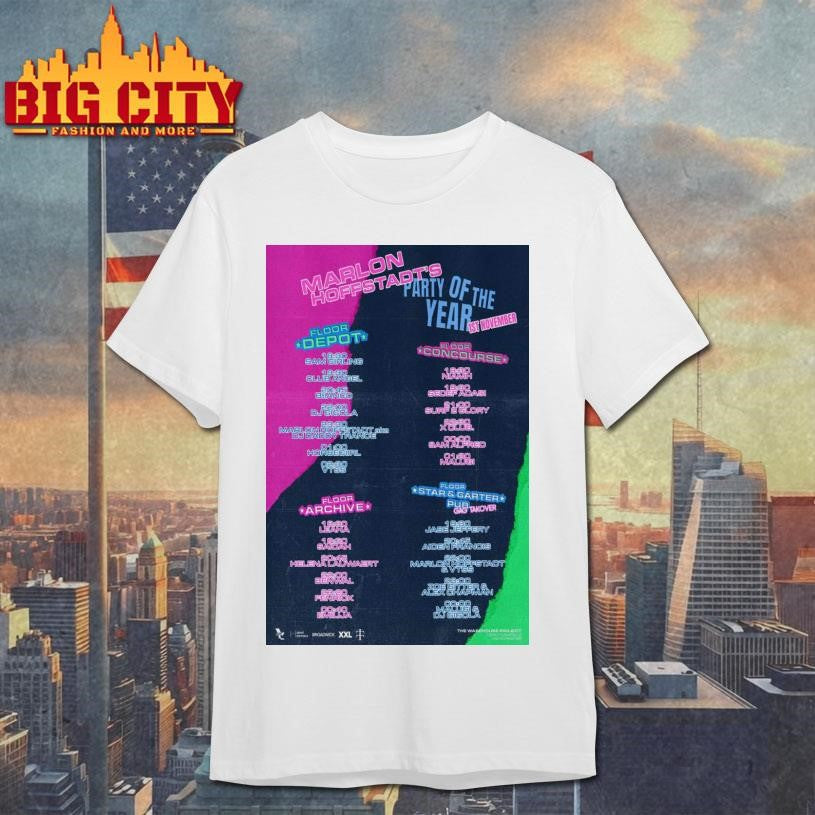 Marlon Hoffstadt Live DJ in Manchester UK Poster Shirt