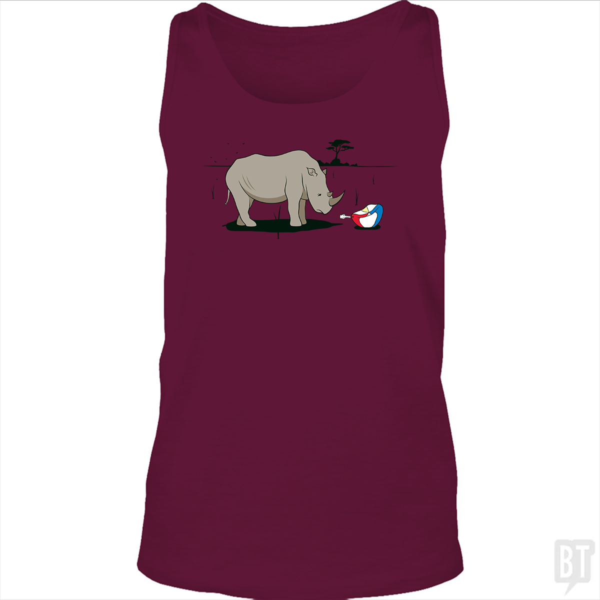 Sad Rhino Tank Top