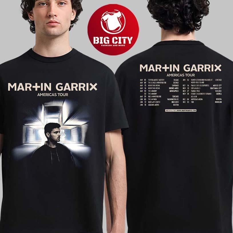 Martin Garrix Americas Tour 2026 City Dates Two Sided Shirt