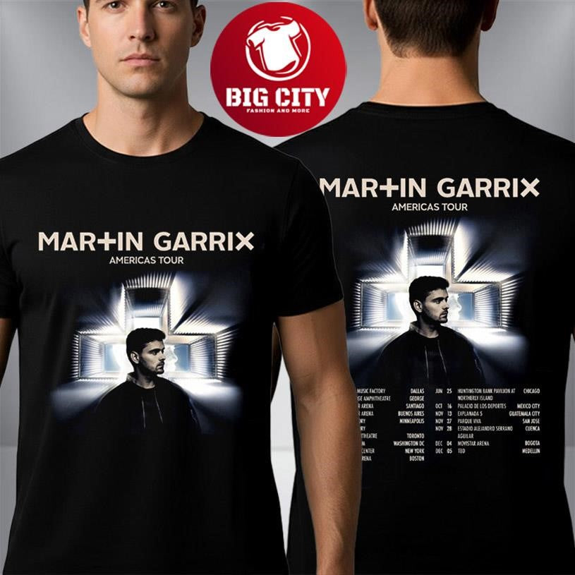Martin Garrix Americas Tour North and South America 2026 Schedule Tour Dates Two Sided Shirt