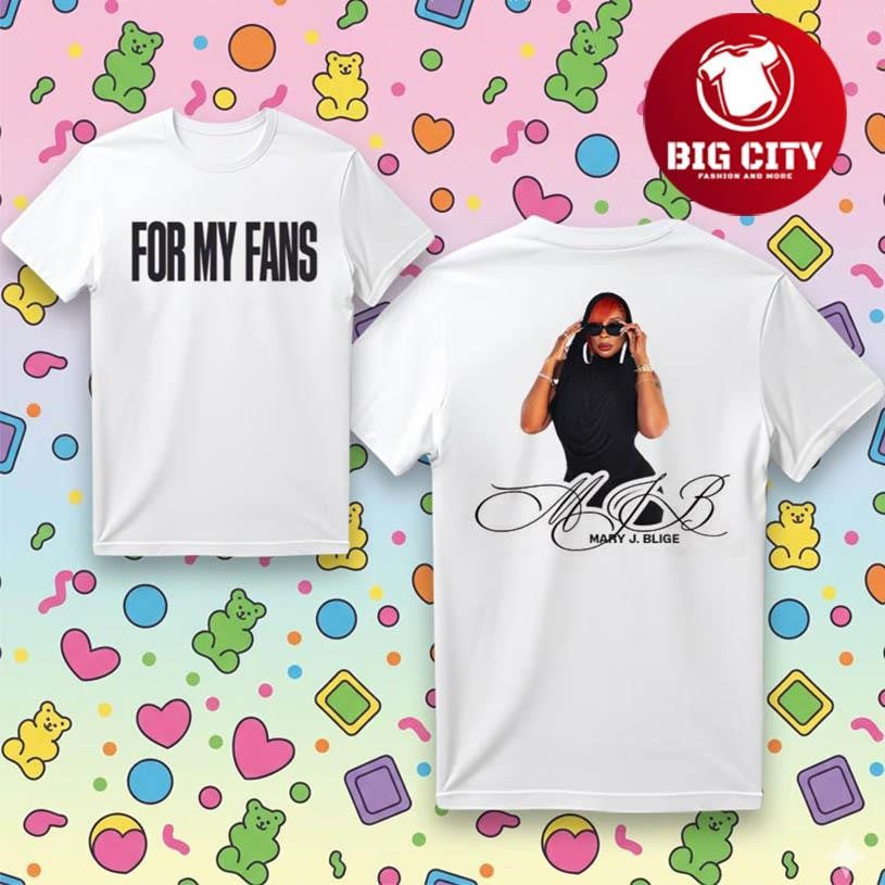 Mary J Blige Fans Photo Two Sided Shirt