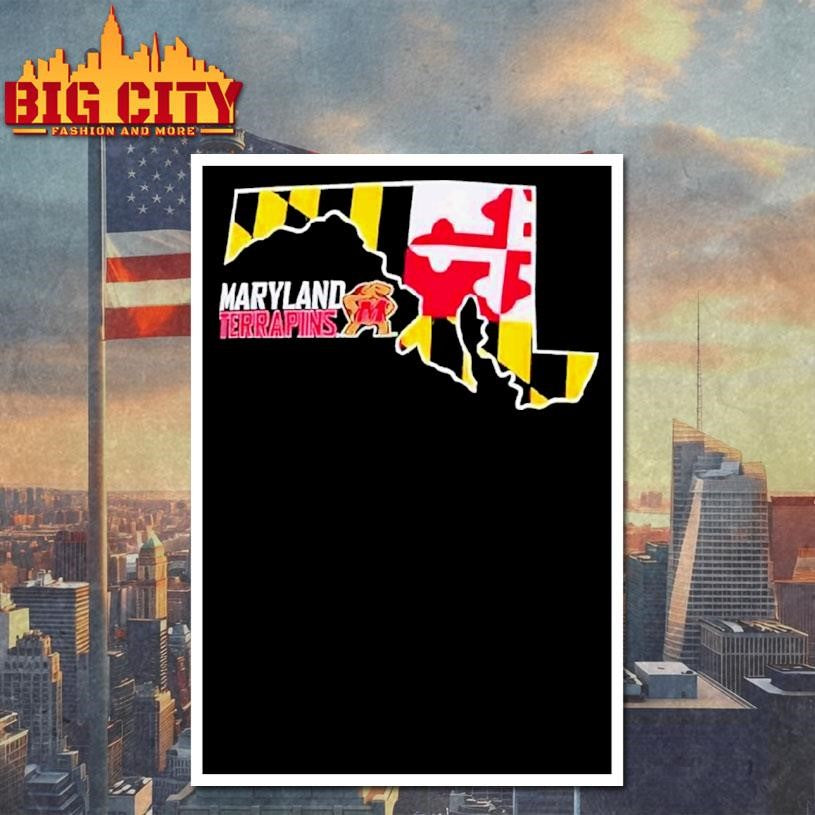 Maryland Terrapins Champion State Shape Shirt