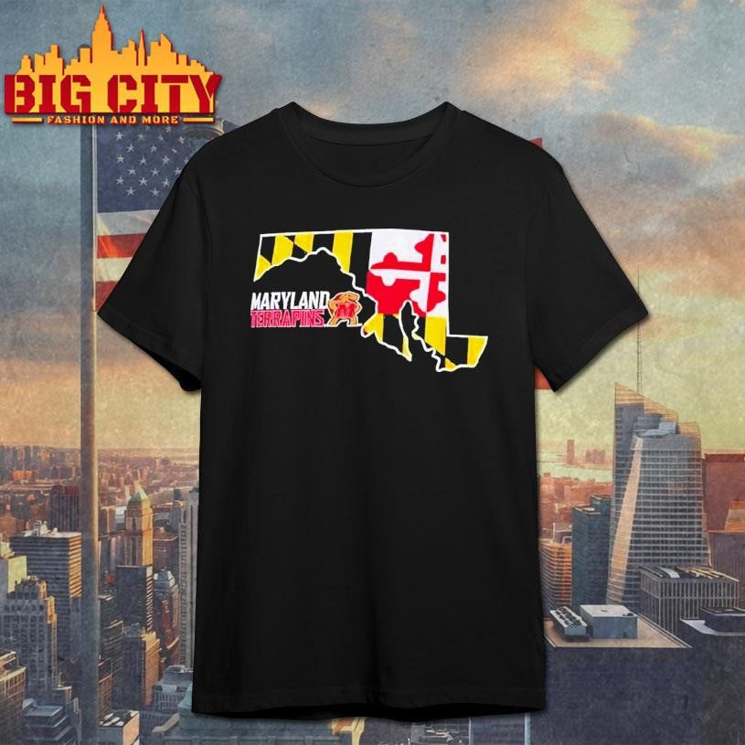Maryland Terrapins Champion State Shape Shirt