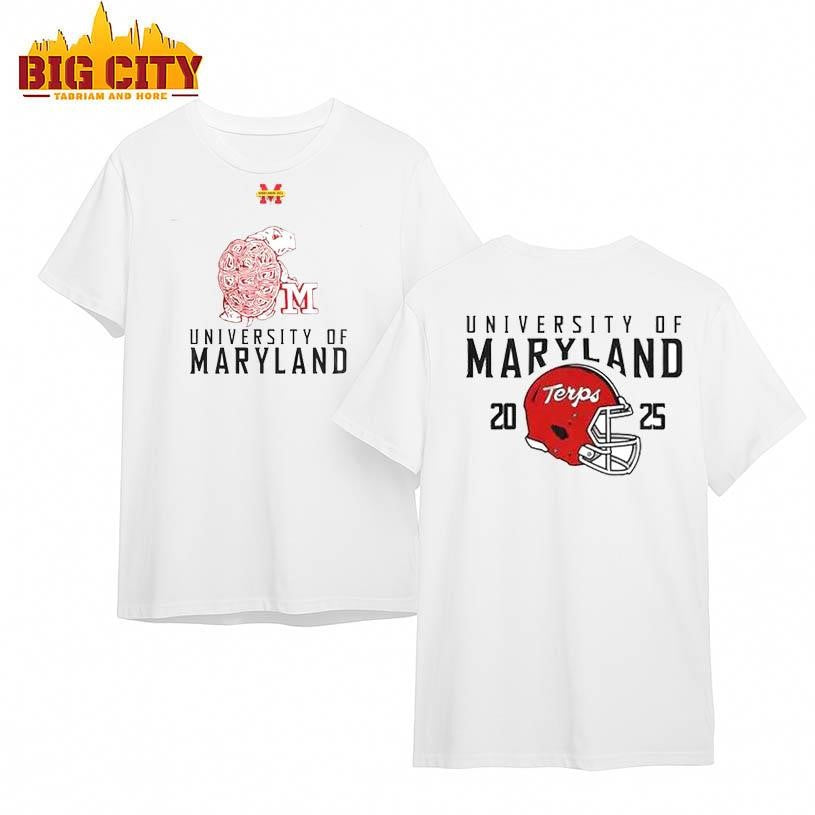 Maryland Terrapins Football Homecoming Two Sided Shirt