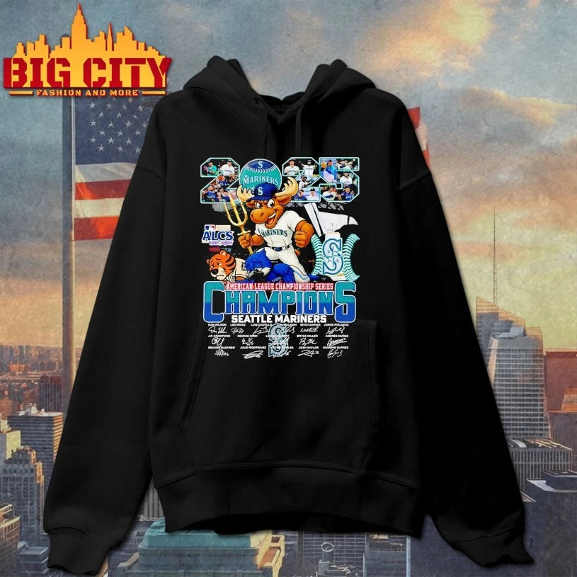 Mascot Seattle Mariners American League Champions 2025 Shirt