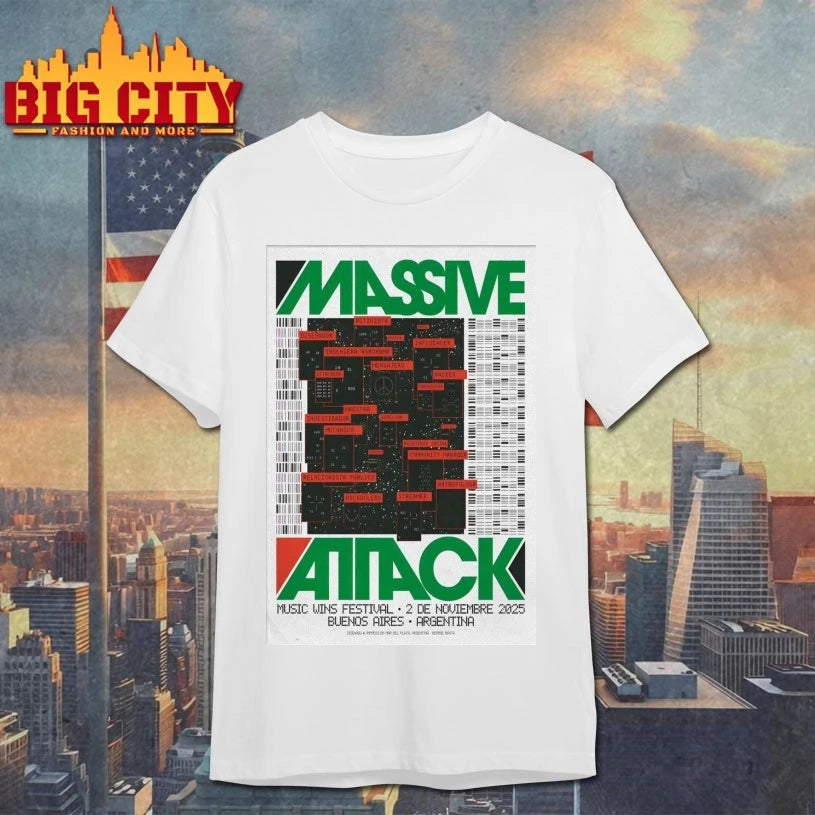Massive Attack Music Wins Festival On Nov 2 2025 2025 Poster shirt