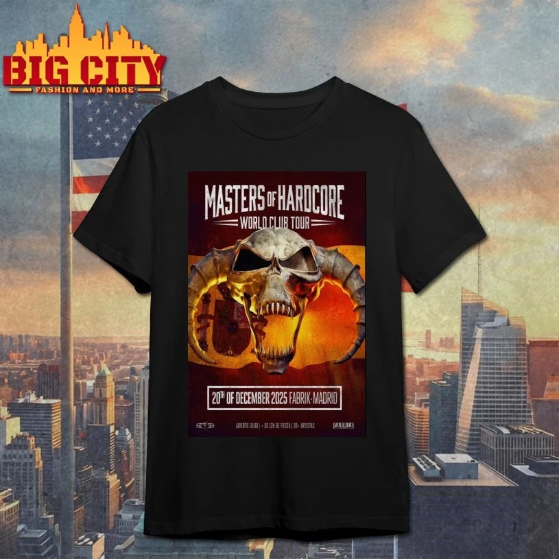Masters of Hardcore December 20 2025 Fabrik Madrid Poster shirt