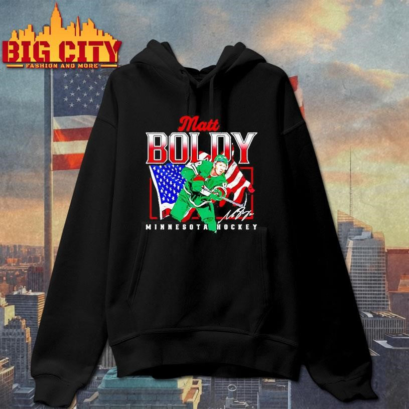 Matt Boldy Minnesota Wild USA flag graphic Shirt
