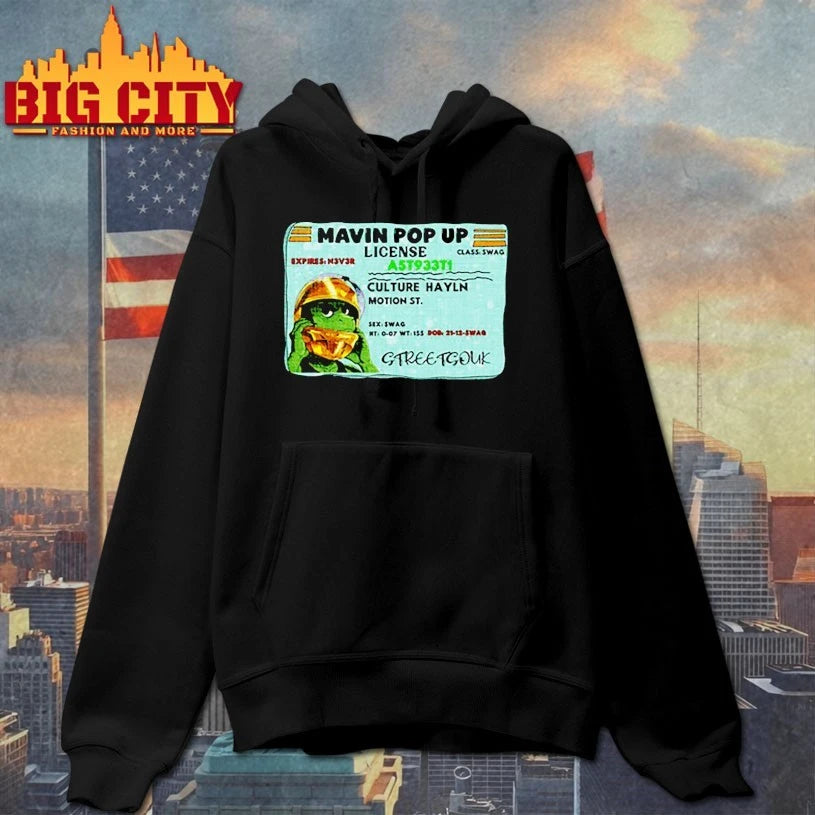 Mavin Pop Up License Graphic shirt