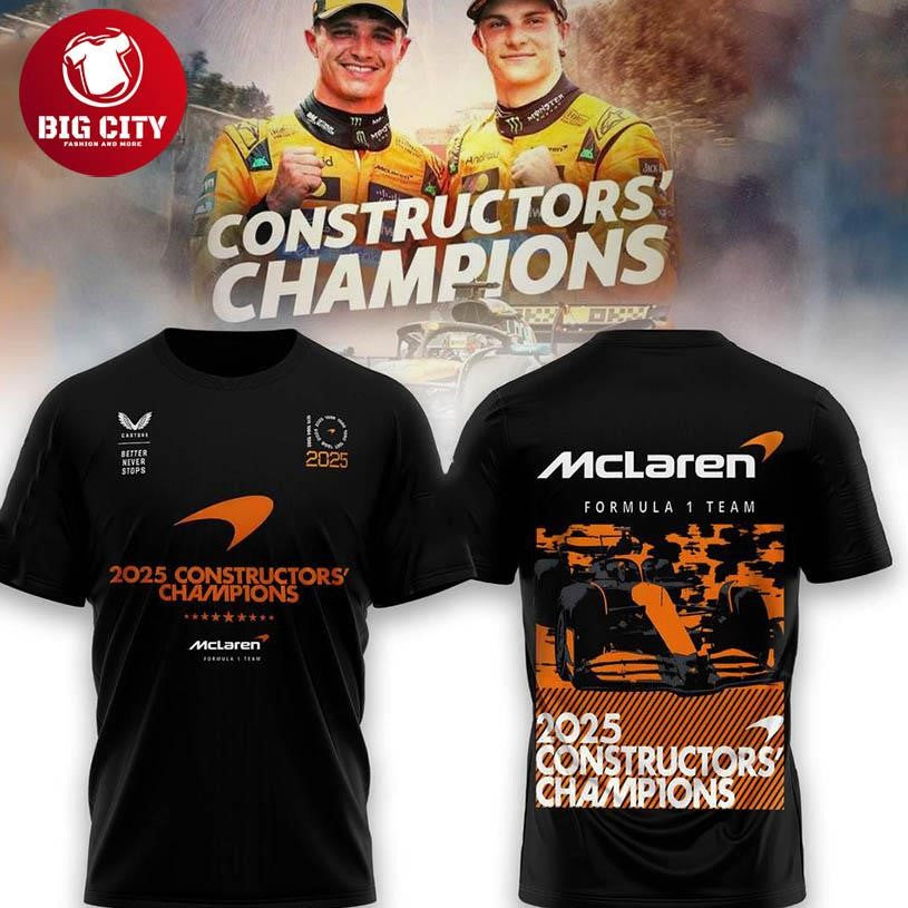 McLaren Norris World Champion 2025 Two Sided Shirt