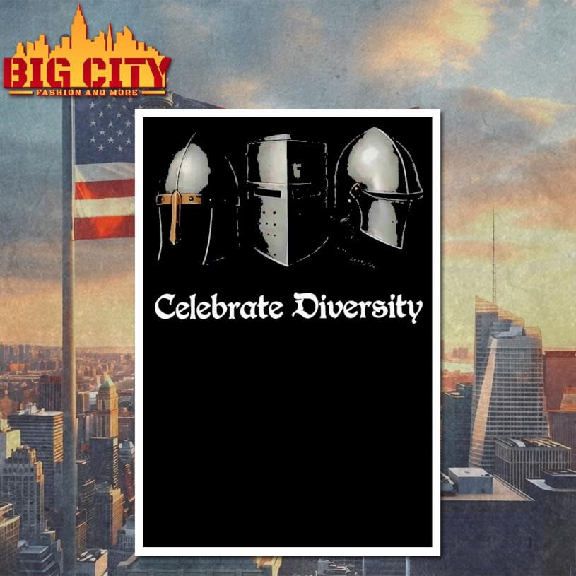 Medieval Helmets Celebrate Diversity Shirt
