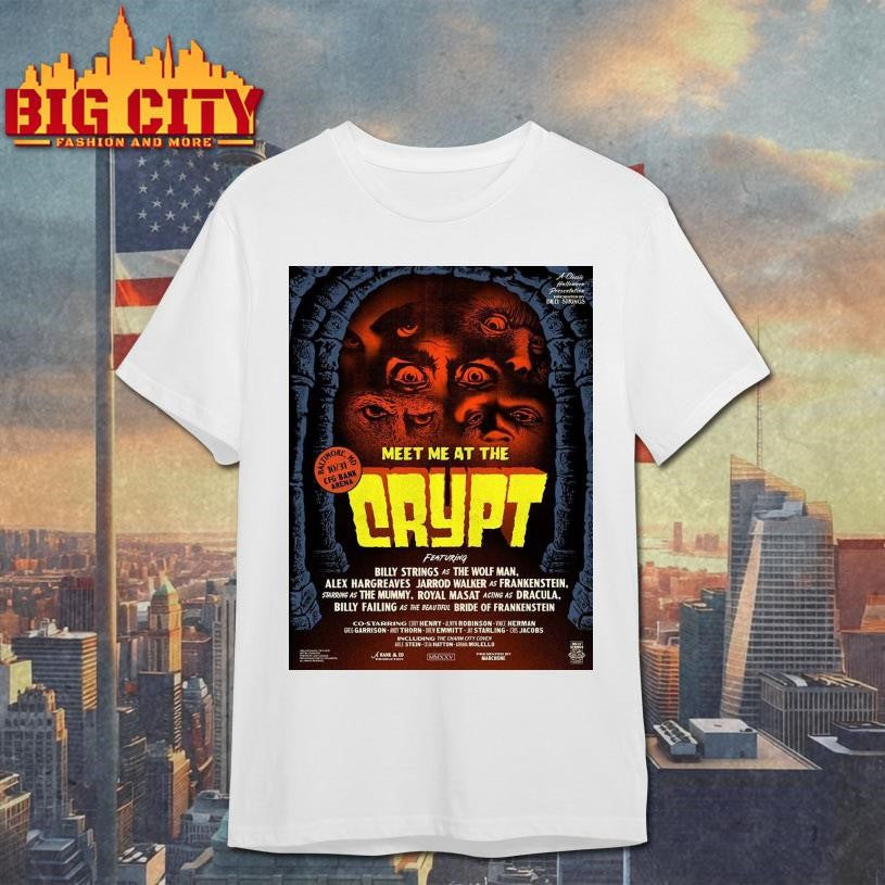 Meet Me At The Crypt 2025 Halloween Lineup Poster Shirt