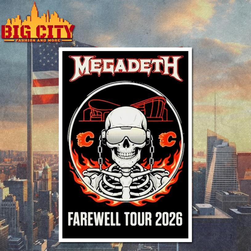 Megadeth Farewell Tour 2026 Event Shirt