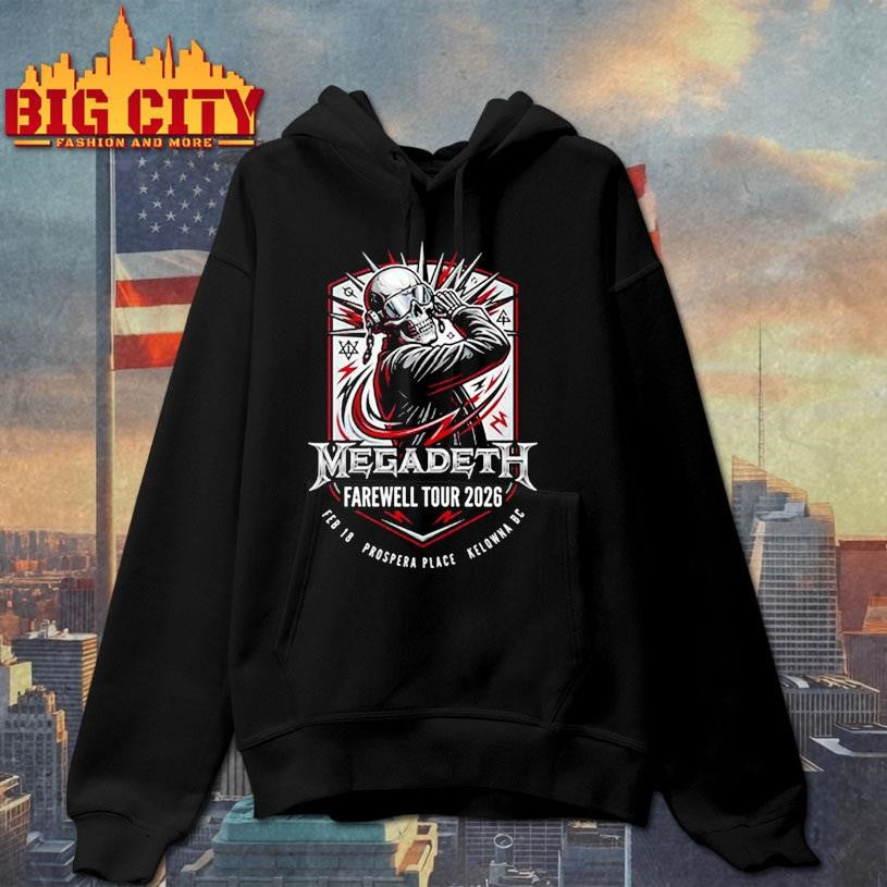 Megadeth Farewell Tour 2026 Exclusive Shirt