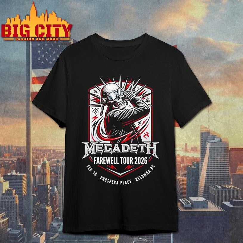 Megadeth Farewell Tour 2026 Exclusive Shirt