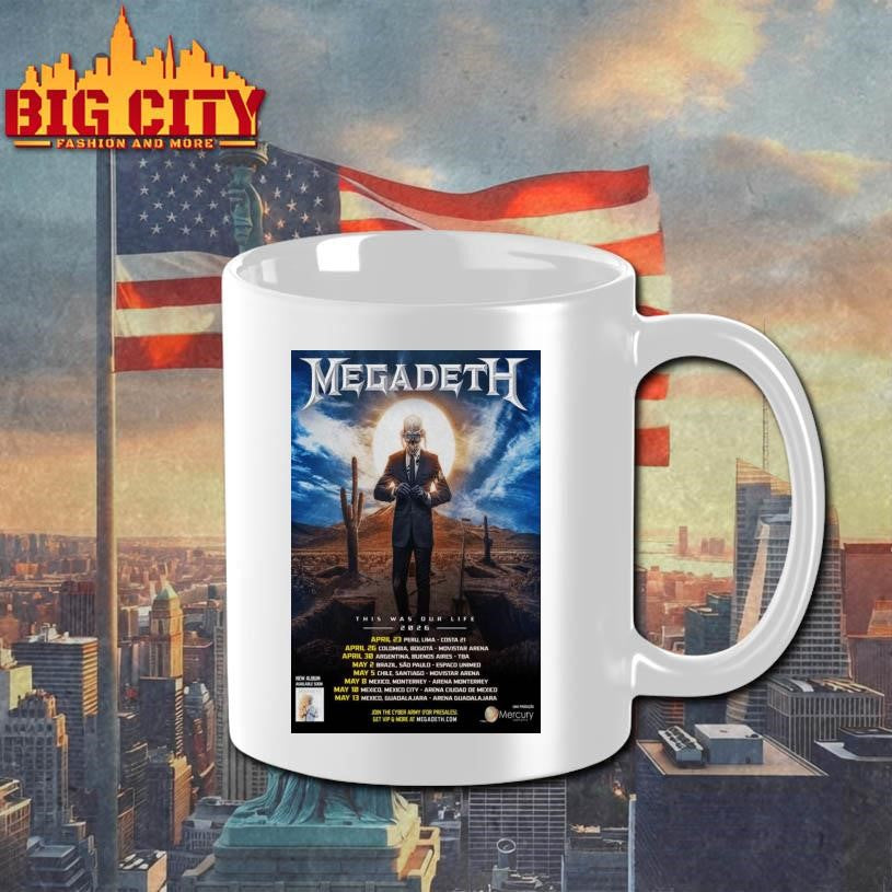 Megadeth This Was Our Life Tour 2026 Poster Shirt