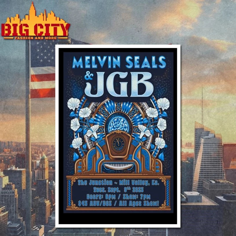 Melvin Seals And JGB September 9 2025 Junction Beer Garden in Mill Valley CA Poster Shirts
