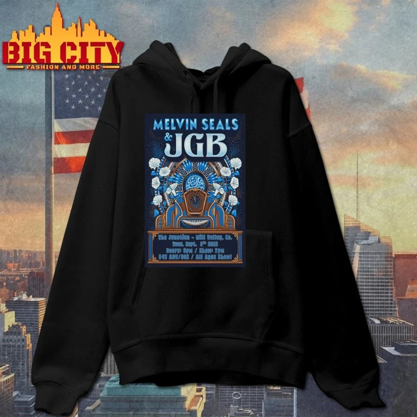 Melvin Seals &amp; JGB 09.09.2025 Mill Valley, CA Tour Poster shirt