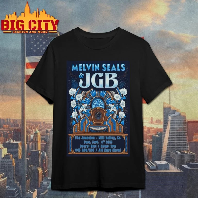 Melvin Seals &amp; JGB 09.09.2025 Mill Valley, CA Tour Poster shirt