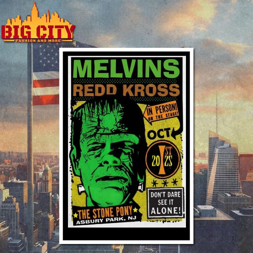 Melvins And Redd Kross Asbury Park Tour On Oct 1 2025 Poster Shirt