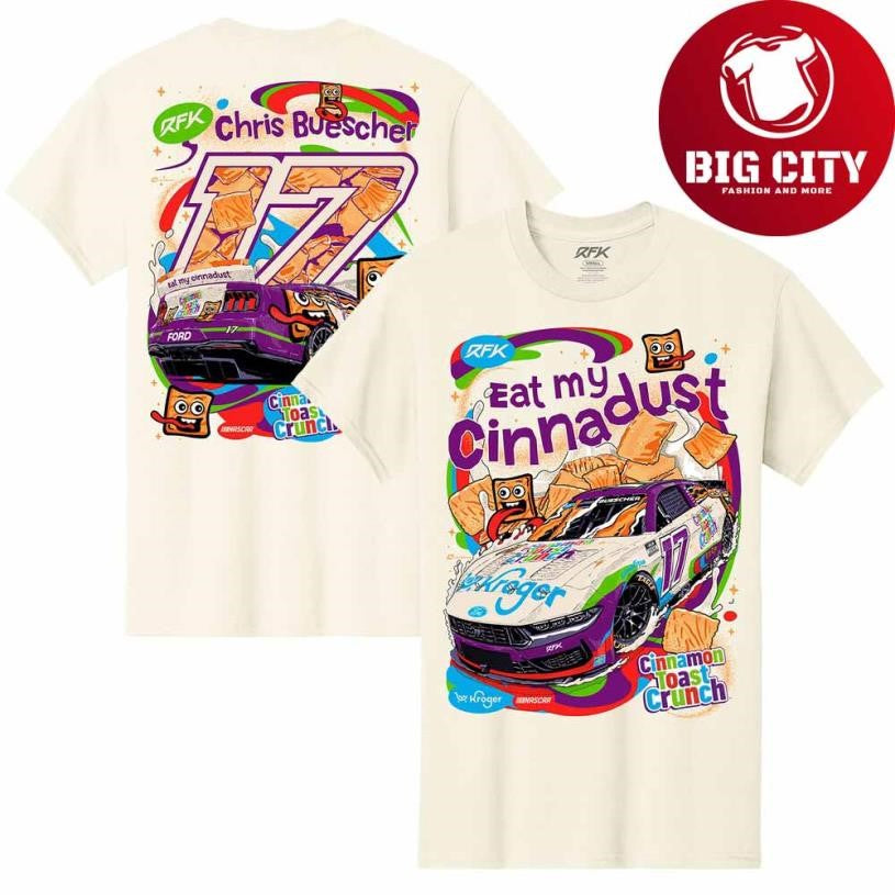 Men’s Chris Buescher Natural Cinnamon Toast Crunch Car Shirt