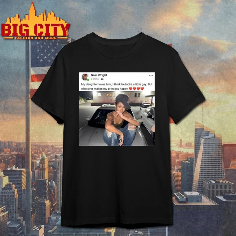 Meretmanon Wearing Noel Wright My Daughter Loves Him shirt