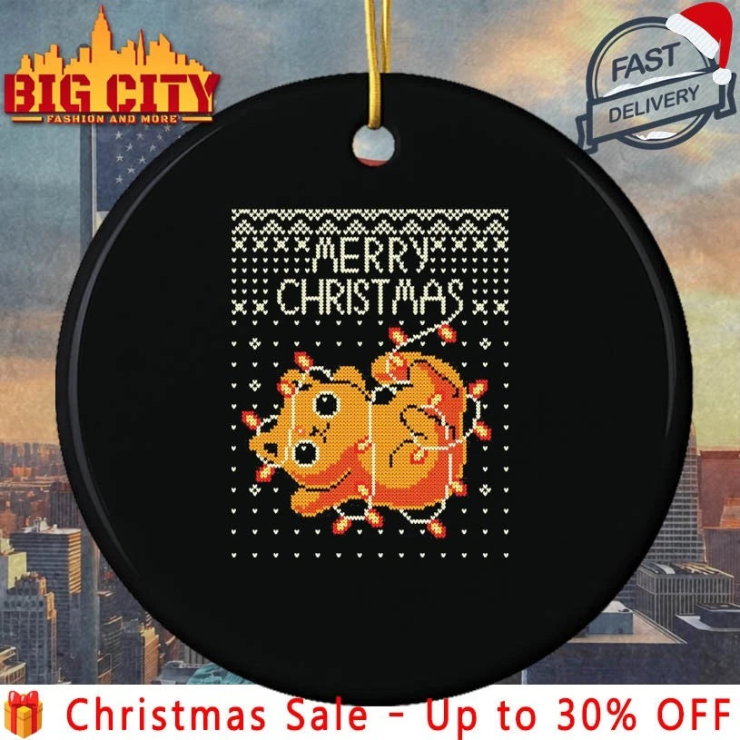 Merry Christmas Kitty Cat Light Ugly christmas shirt