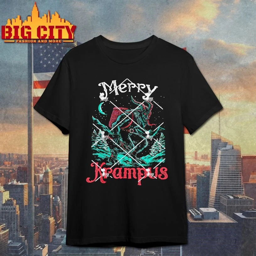 Merry Christmas Krampus Festive Horror Xmas shirt