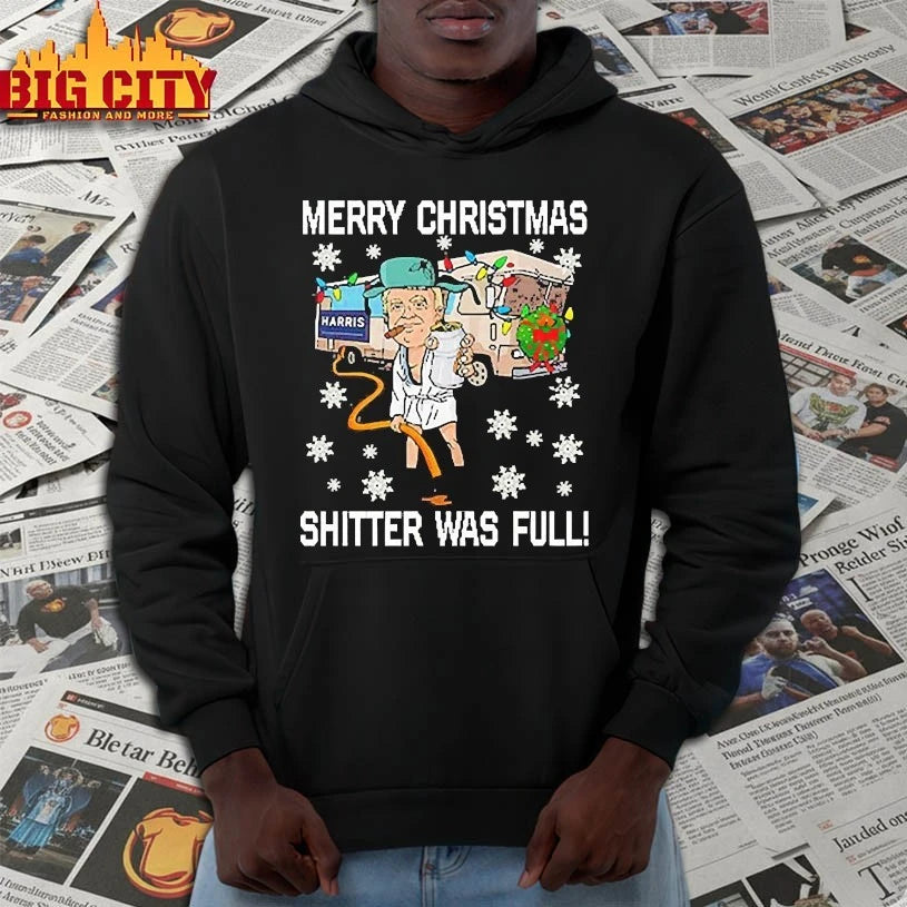 Merry Christmas Shitter Was Full 2025 shirt