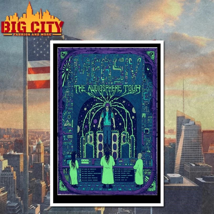 Mersiv The Audiosphere Tour 25 Poster shirt